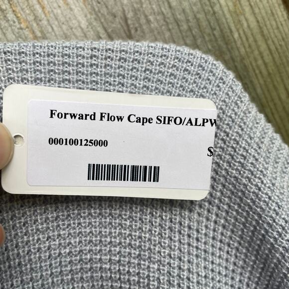 Lululemon Cape Forward Flow Knit Soft Gray One Size Athleisure Yoga Versatile OS - Picture 9 of 10